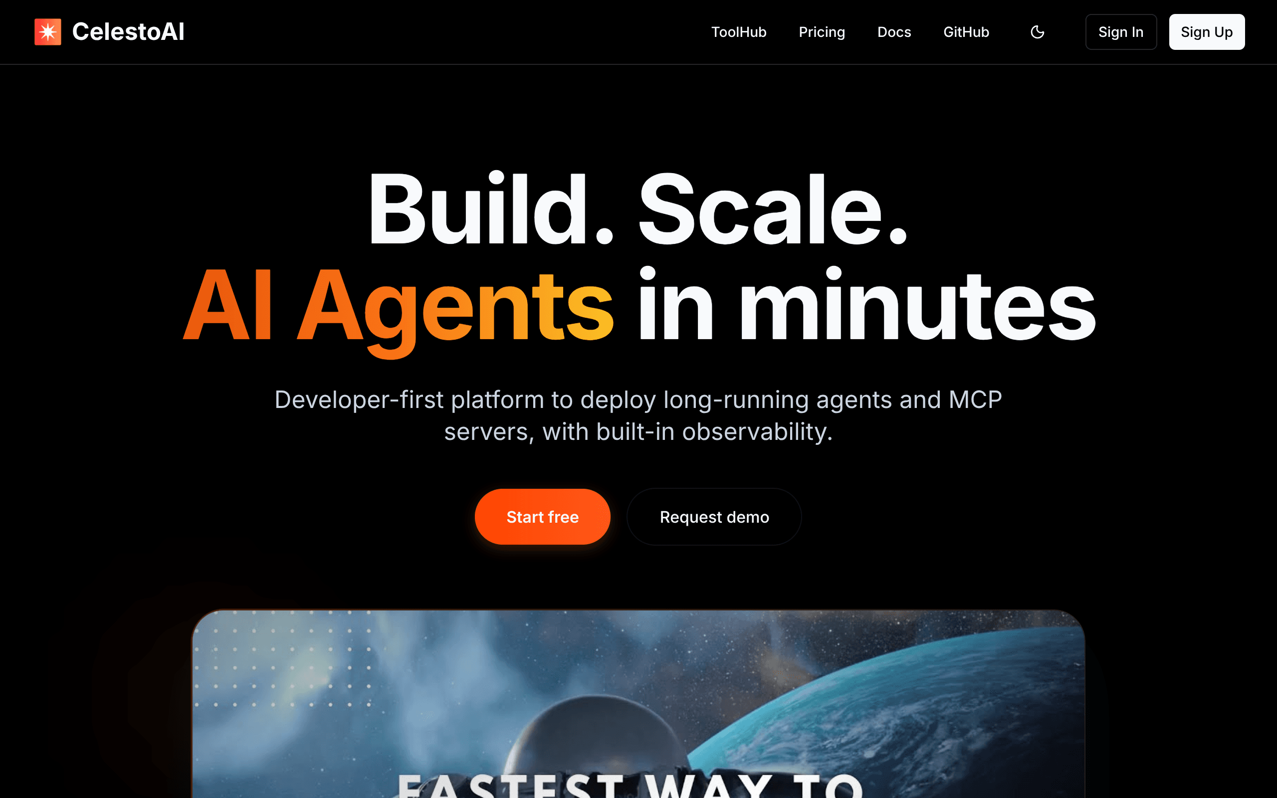 Celesto - Developer-first platform to deploy long-running agents and MCP servers.