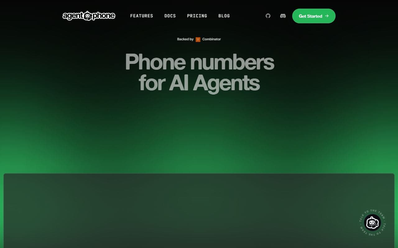 Screenshot of AgentPhone - INTEGRATION tool built with OpenClaw