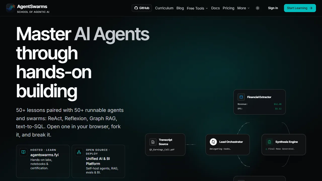 AgentSwarms preview