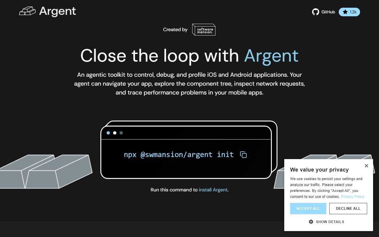 Screenshot of Argent - UTILITIES tool built with OpenClaw