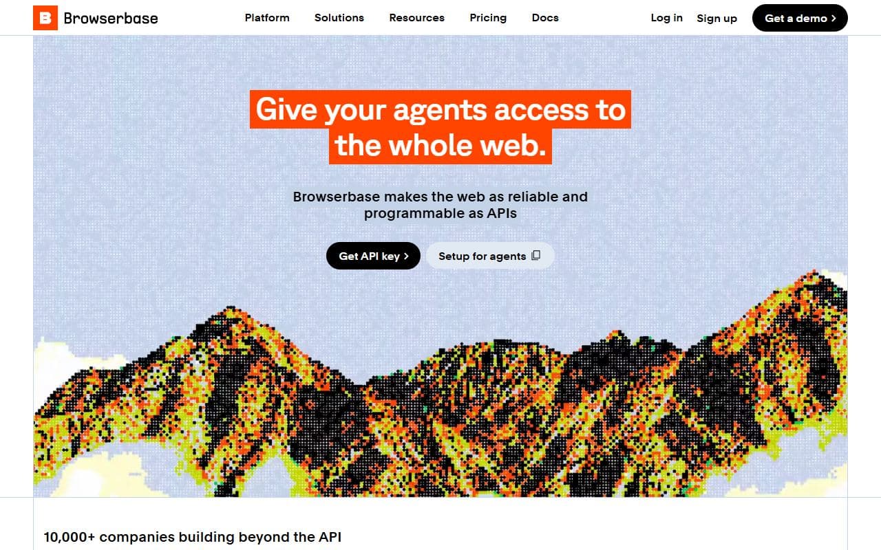Screenshot of Browserbase - INTEGRATION tool built with OpenClaw