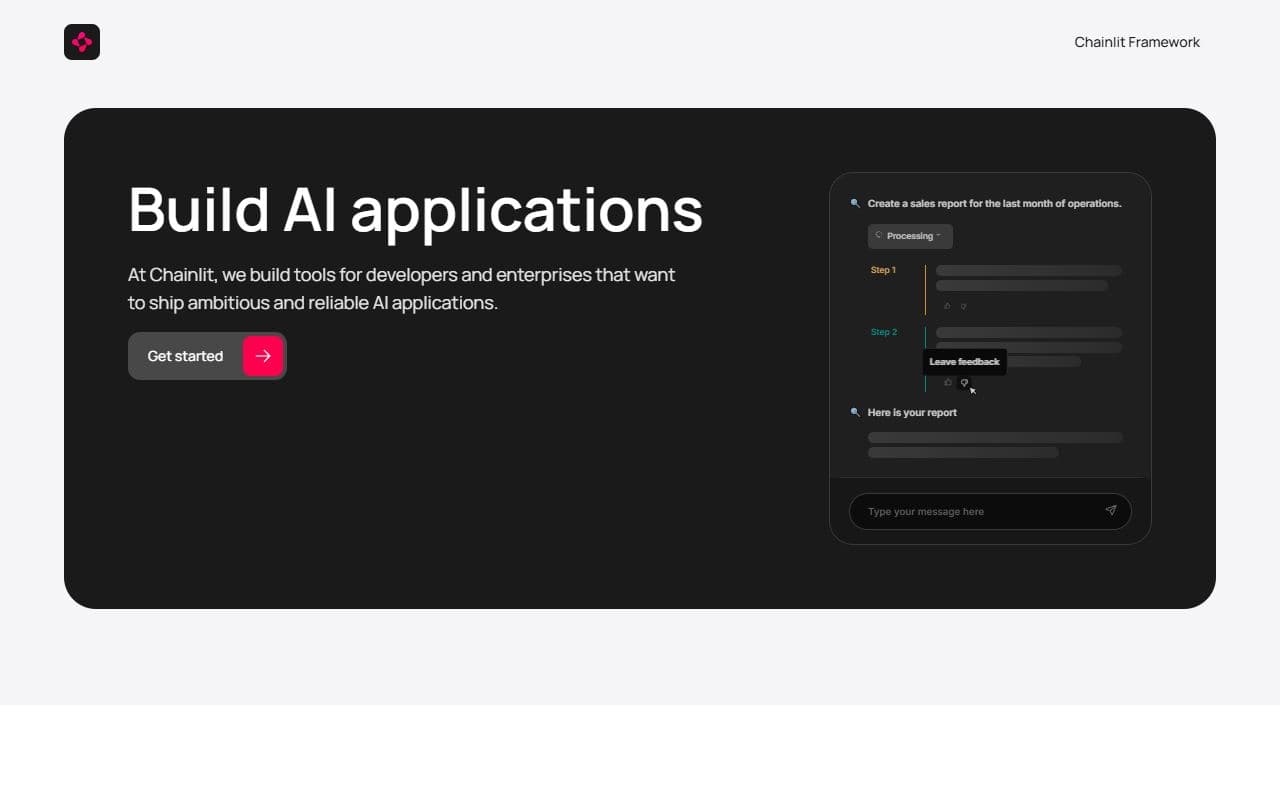 Screenshot of Chainlit - UTILITIES tool built with OpenClaw