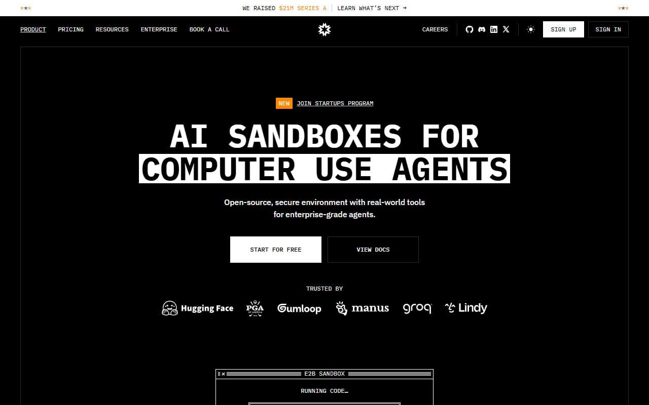 Screenshot of E2B - INTEGRATION tool built with OpenClaw