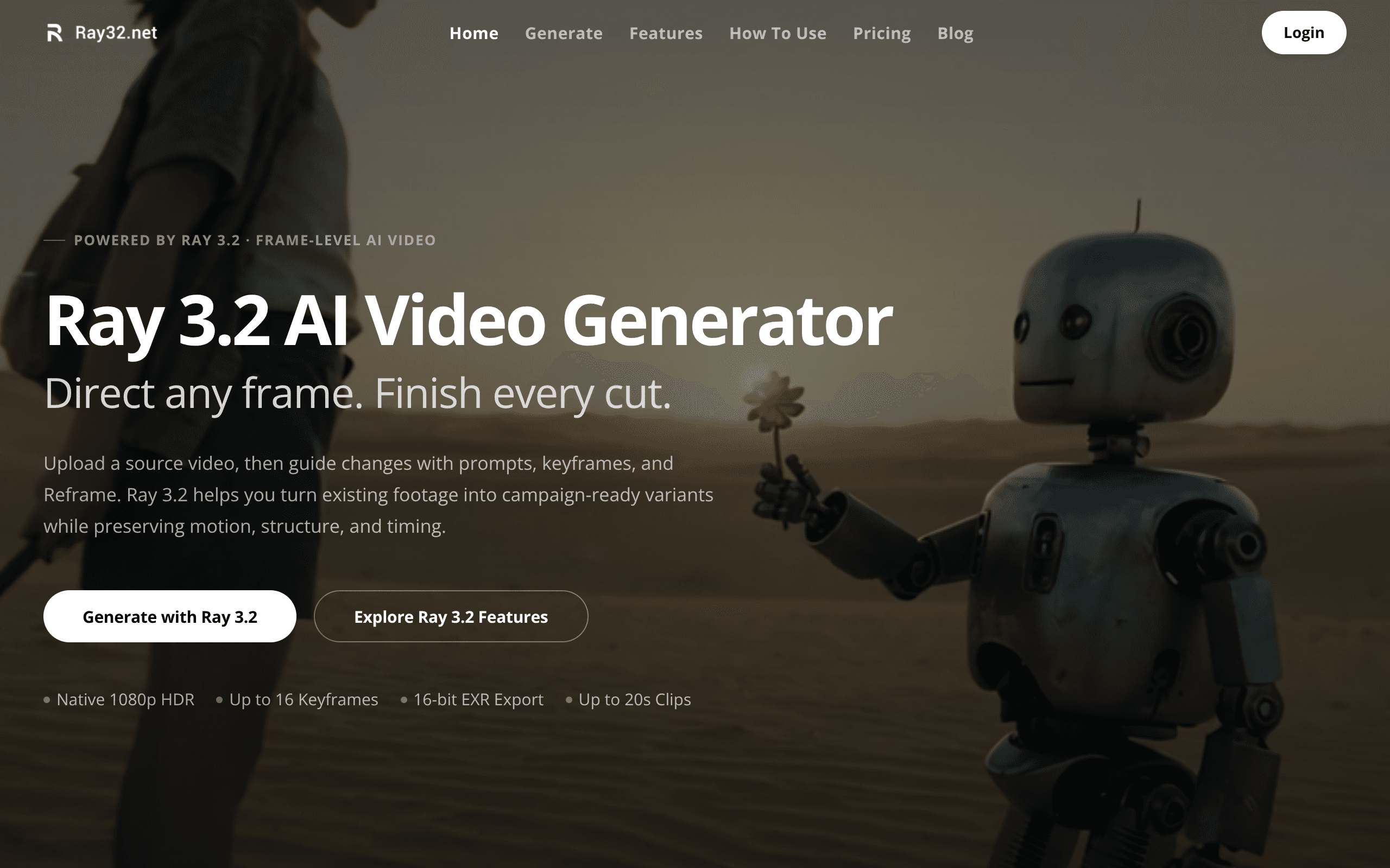 Ray 3.2 AI product preview