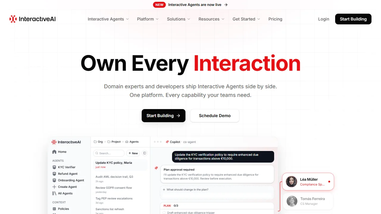 InteractiveAI product preview