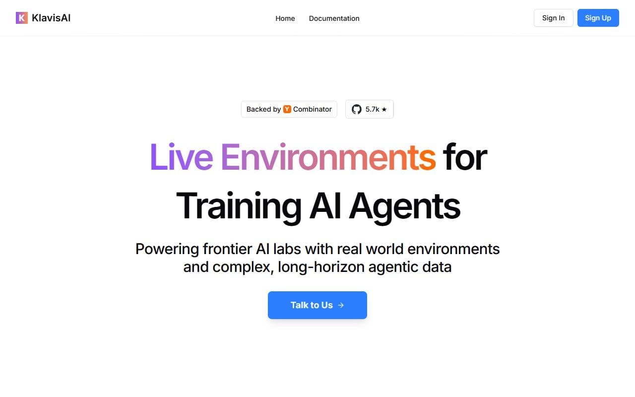Screenshot of Klavis AI - INTEGRATION tool built with OpenClaw