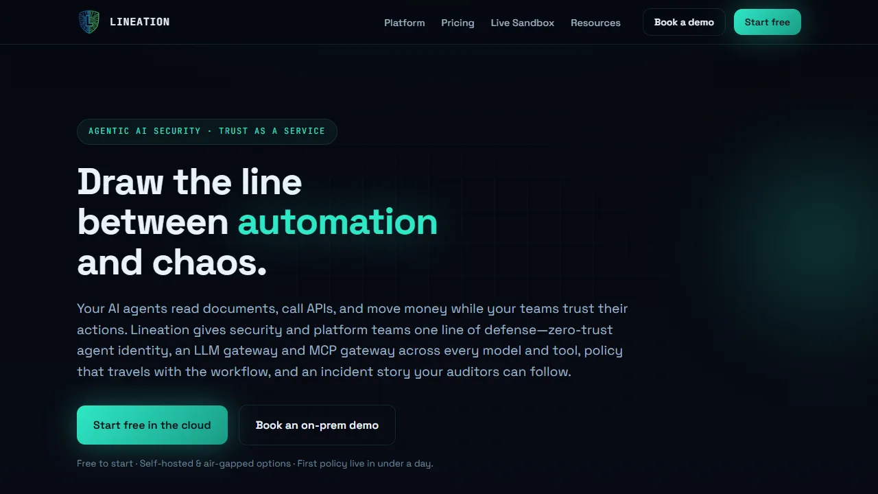 Lineation product preview