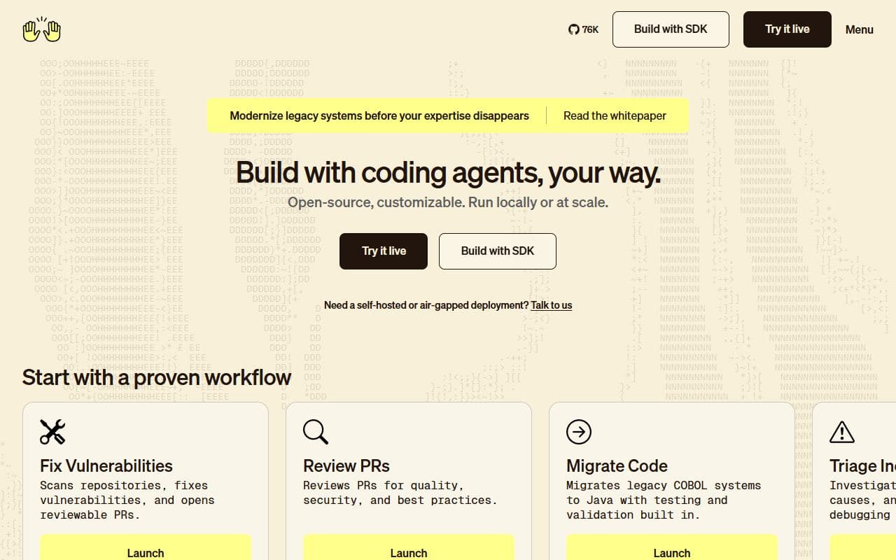 Screenshot of OpenHands - PRODUCTIVITY tool built with OpenClaw
