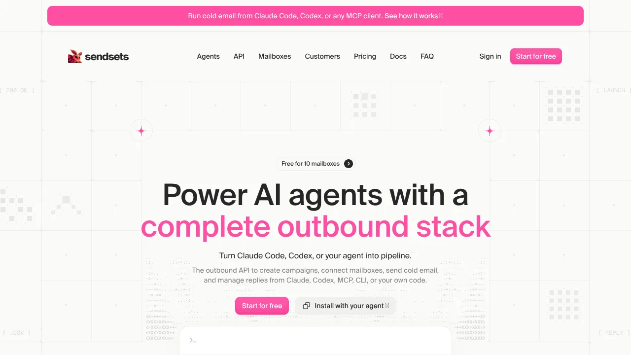 Sendsets product preview