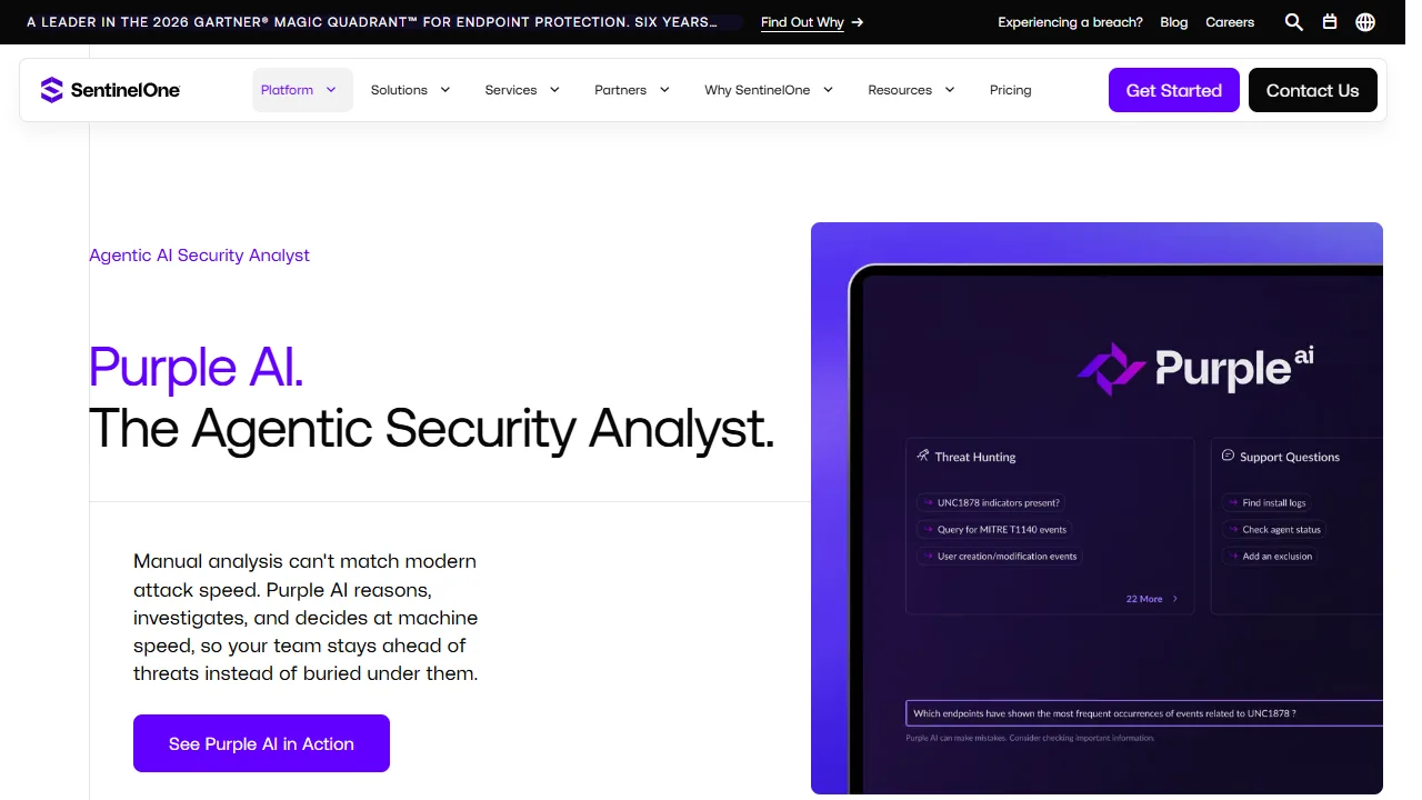 SentinelOne Purple AI product preview