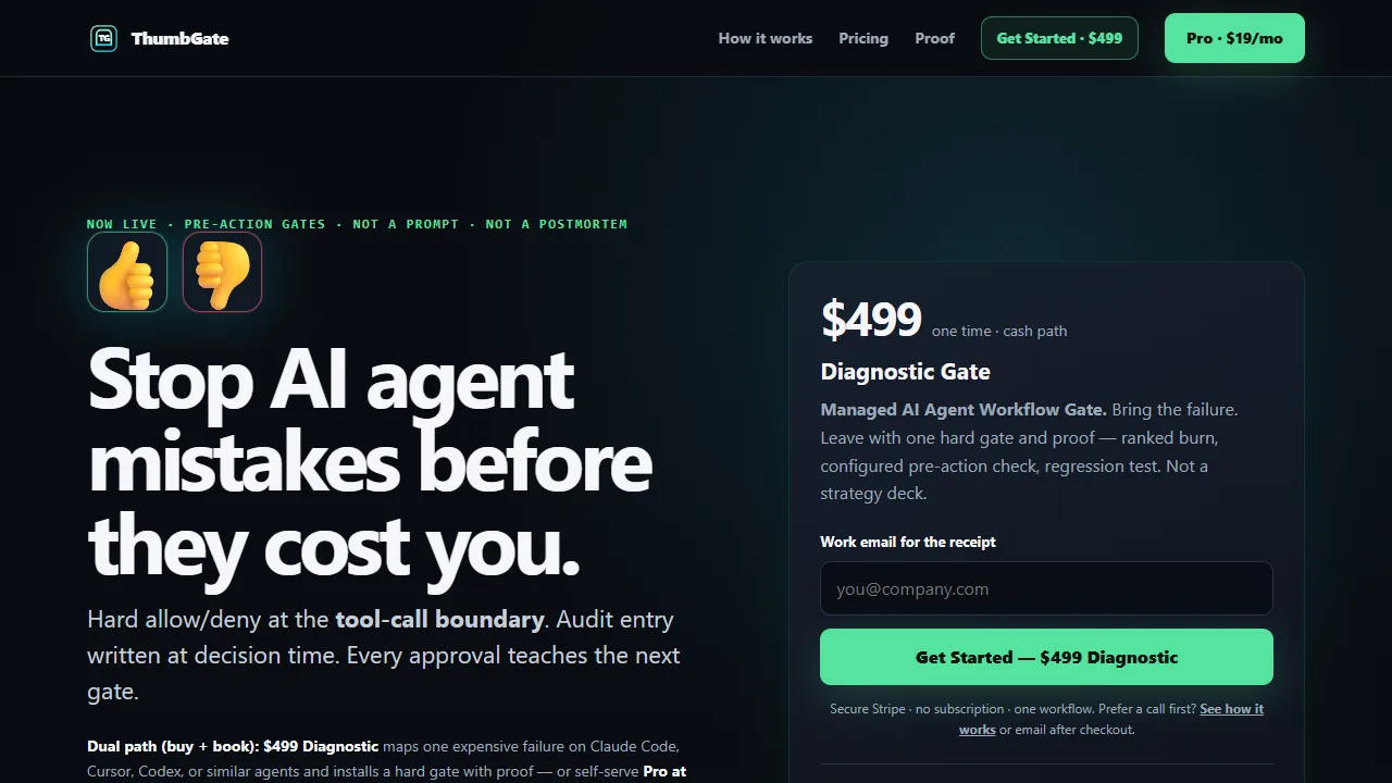 ThumbGate product preview